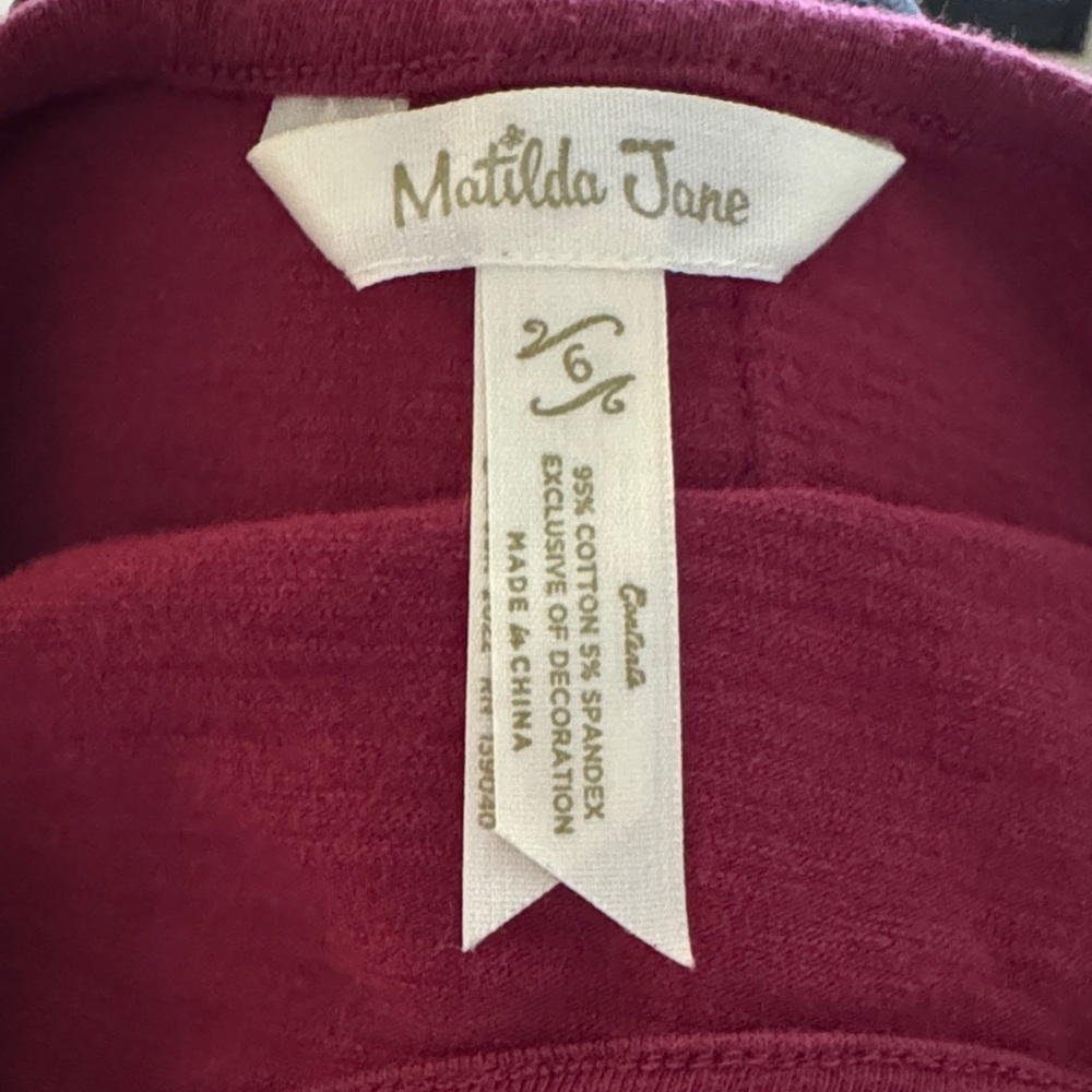Matilda Jane Red Ruffle Short Sleeve Tee - Picture 3 of 3
